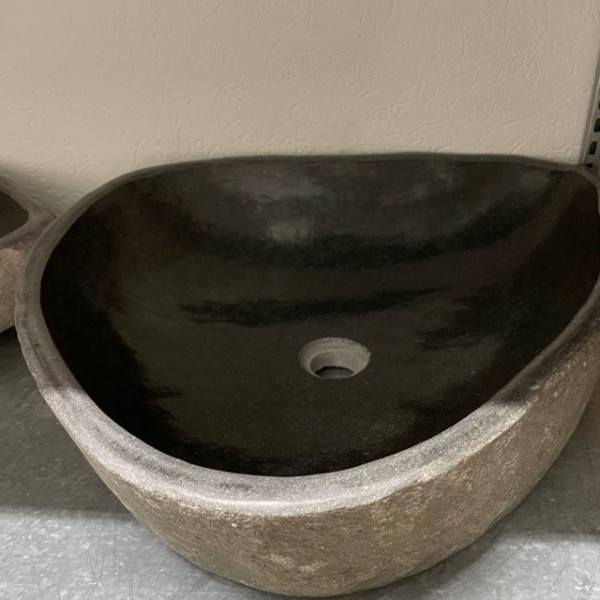 Flussstein Waschbecken A749 / 56x56 